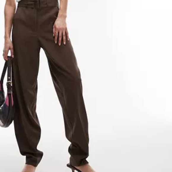 Topshop Brown Trousers - Picture 4 of 13
